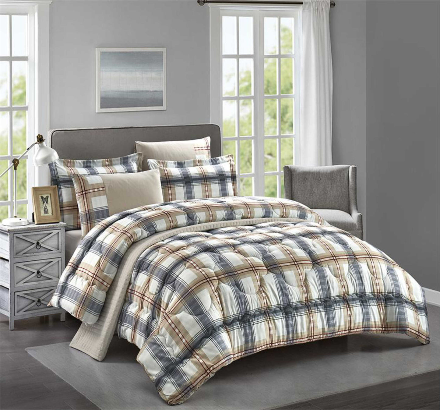 Conjunto Cama 6PCS (4 Almofadas Bossy)