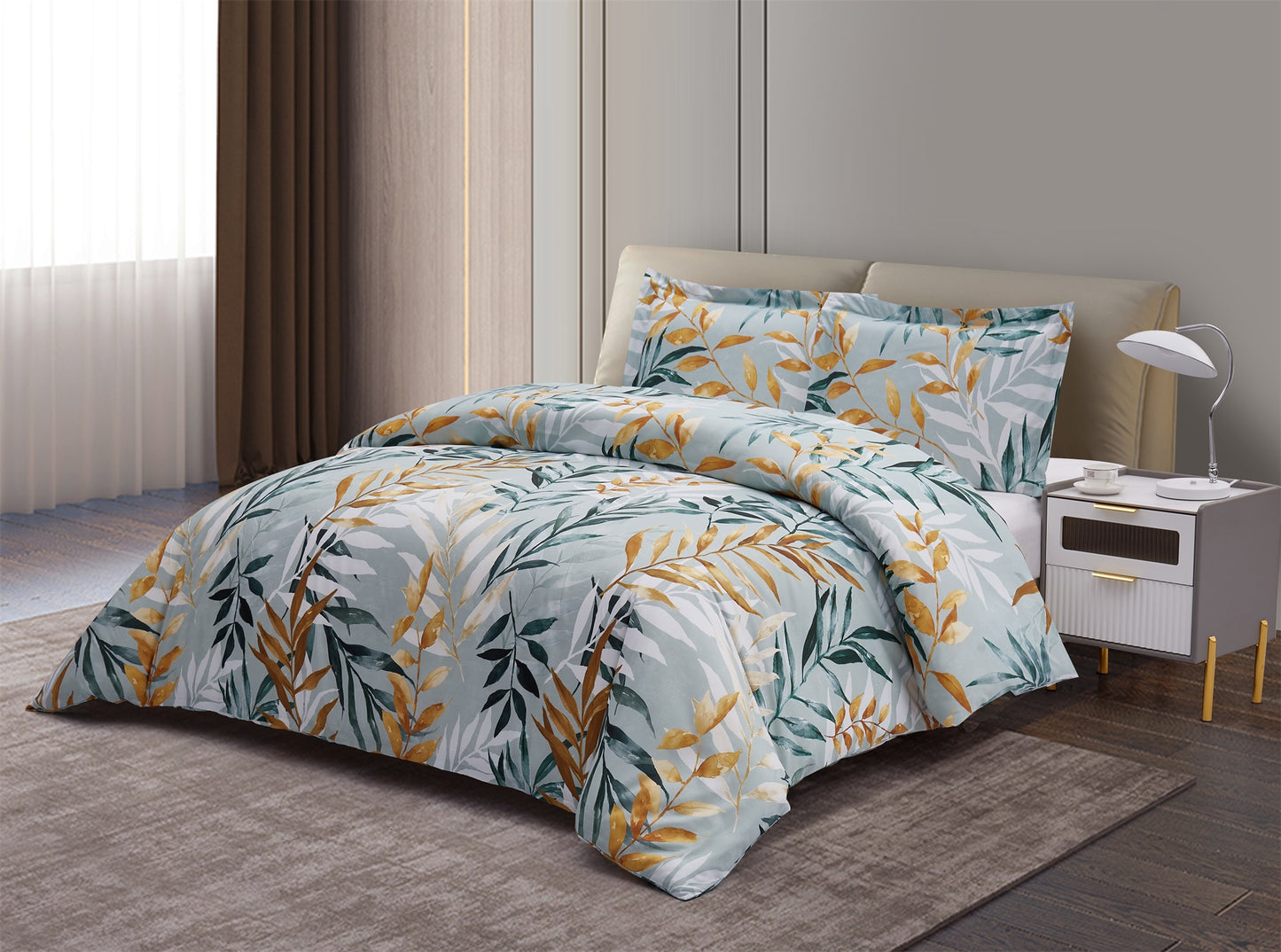 Capa Edredon 3PCS Estampada Tropical