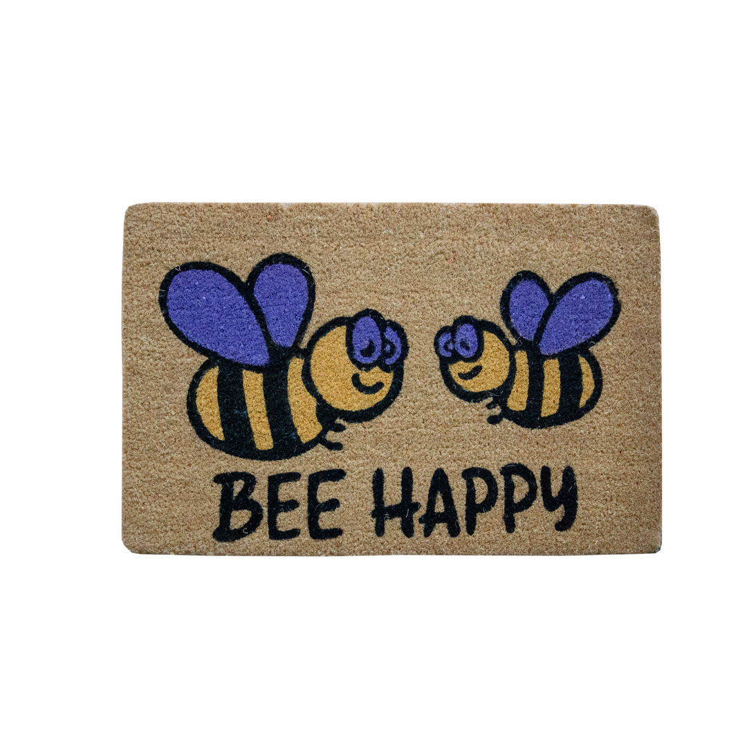 Tapete de entrada Coco Bee Happy