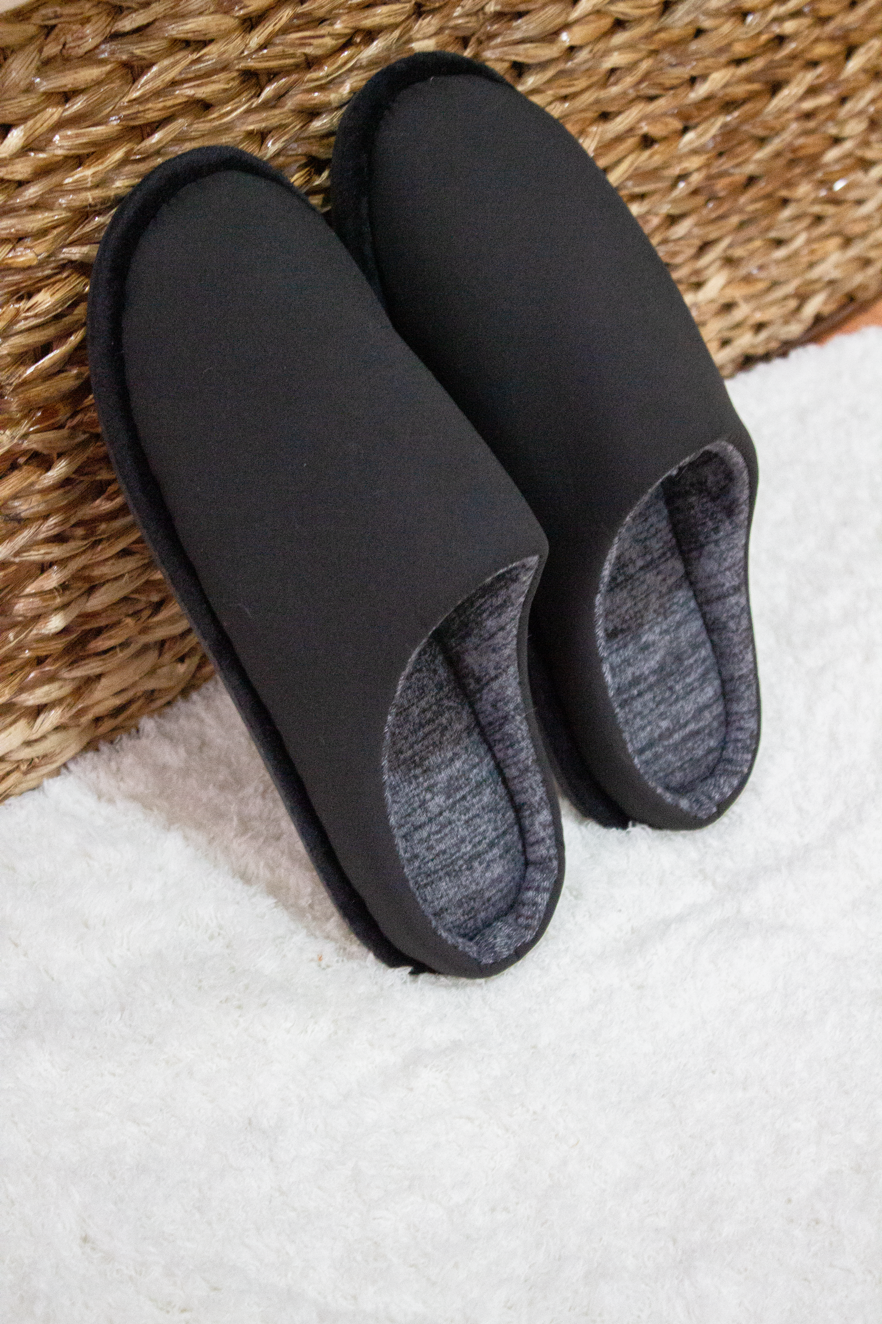 Chinelos de quarto pretos Homem