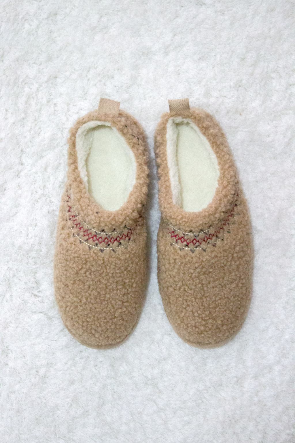 Chinelos de quarto borreguito camel Senhora