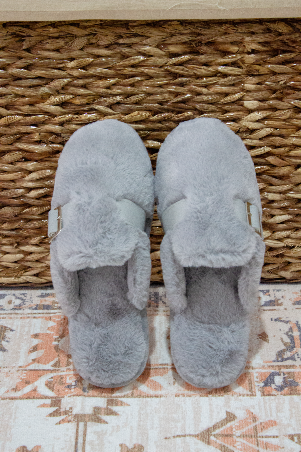 Chinelos de quarto soca cinzento Senhora