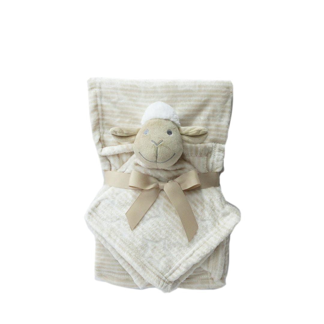 Manta e Peluche Malu Ovelha Bege