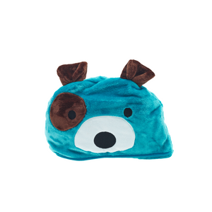 Manta com Capuz Urso Azul