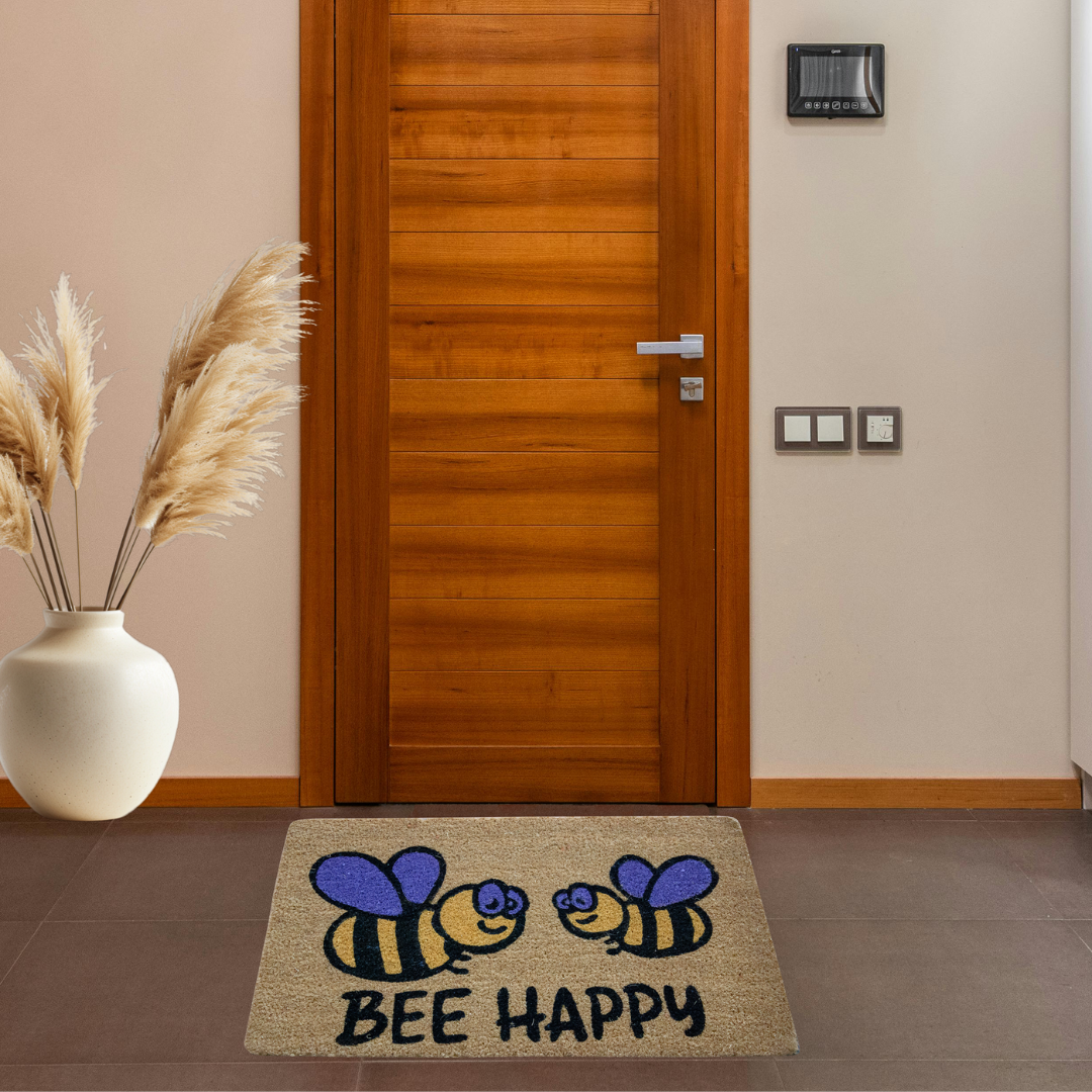 Tapete de entrada Coco Bee Happy