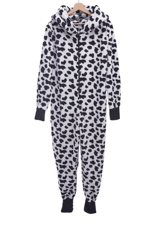 Pijama Macacão com Capuz Vaca